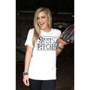 Crazy train Quit Your Pitchin Tee